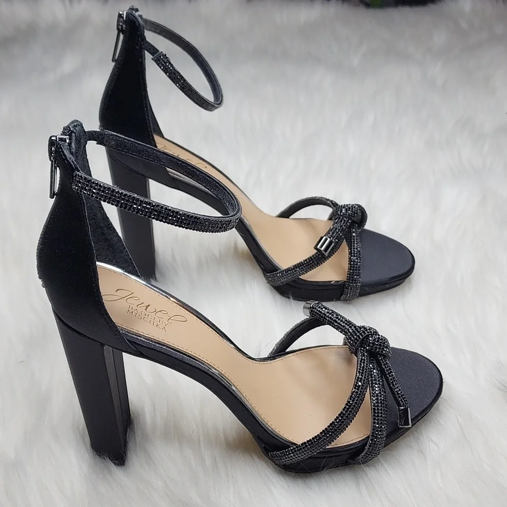 Jewel Badgley Mischka Lexie Black High Heels